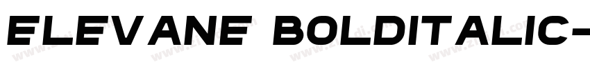 Elevane BoldItalic字体转换